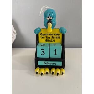 Vtg Zany Cartoon Bird Perpetual Calendar